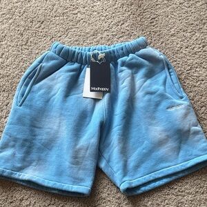 MadHappy Cloud Blue Fleece Shorts
